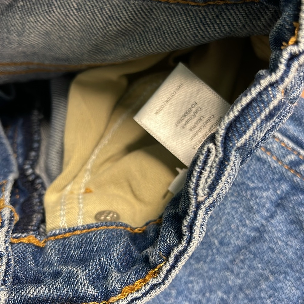 RAG & BONE ALISSA HIGH WAISTED BARREL CUT ANKLE BUTTON FLY FRONT JEANS (Altered) - Picture 15 of 16